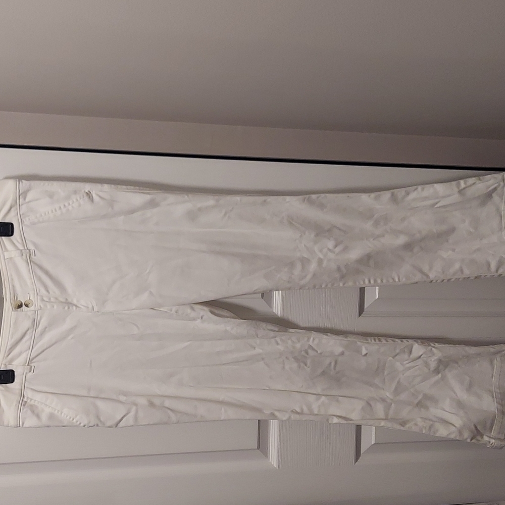 White American Eagle Pants-Flaired Leg
